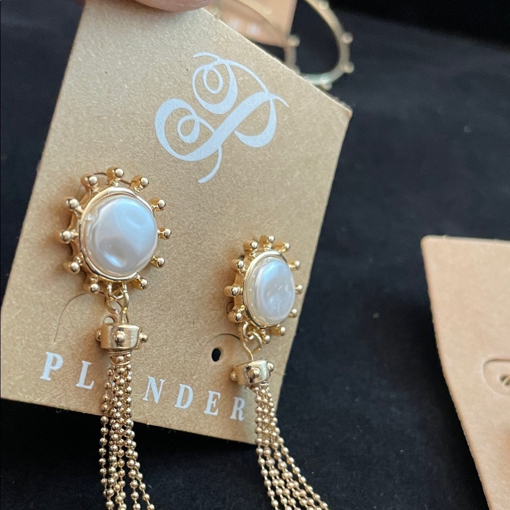 Plunder Gold Tone Earring Collection - Picture 7 of 8